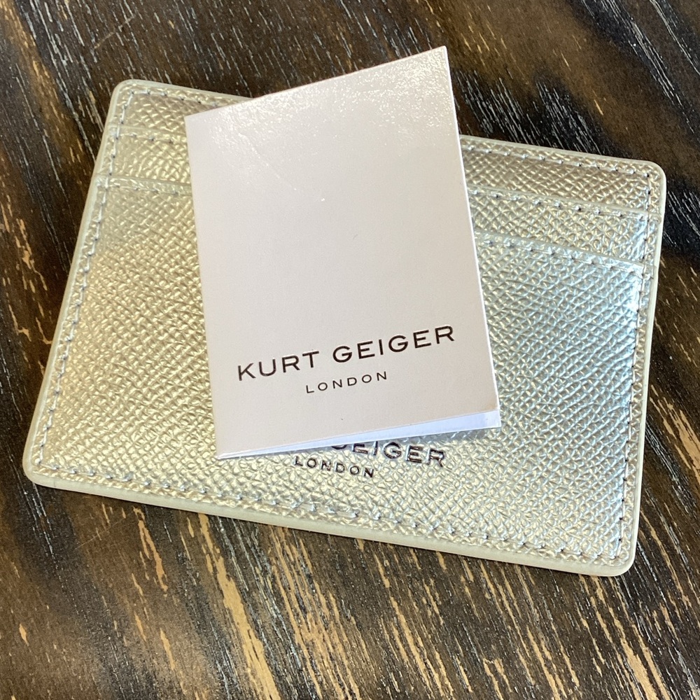 Kurt Geiger Metallic Card Holder - Picture 6 of 7